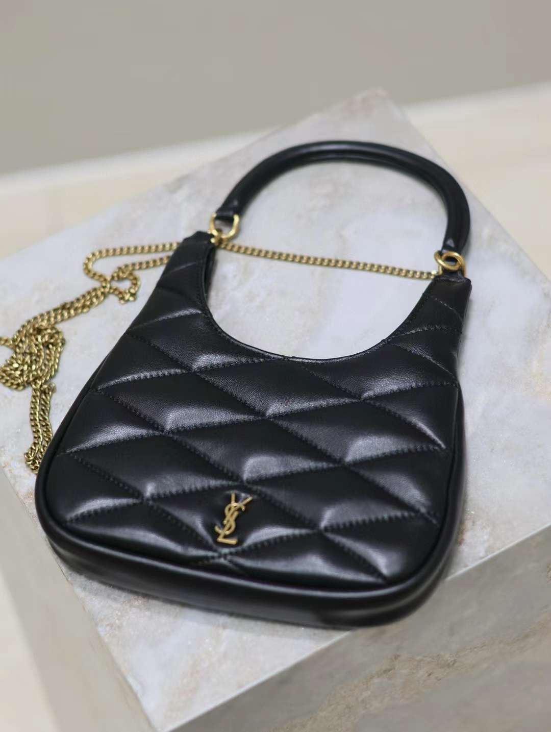 Saint Laurent SADE hobo in lambskin view 3