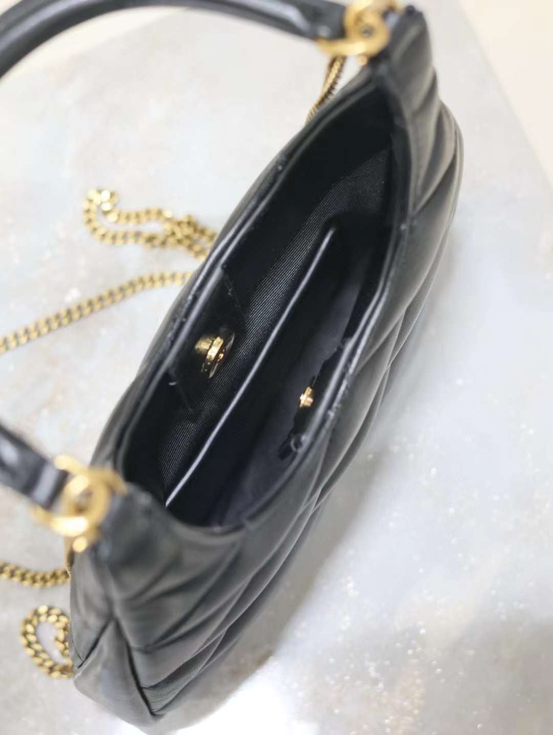 Saint Laurent SADE hobo in lambskin view 6