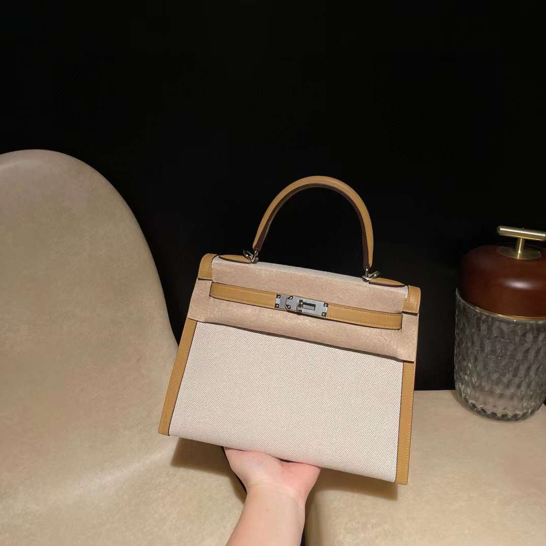 Hermès Kelly 28 Toile H 4b view 1