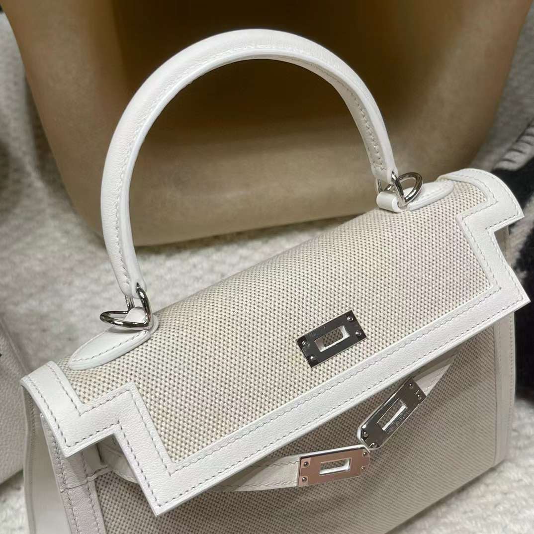 Hermès Kelly 28 Toile H view 5