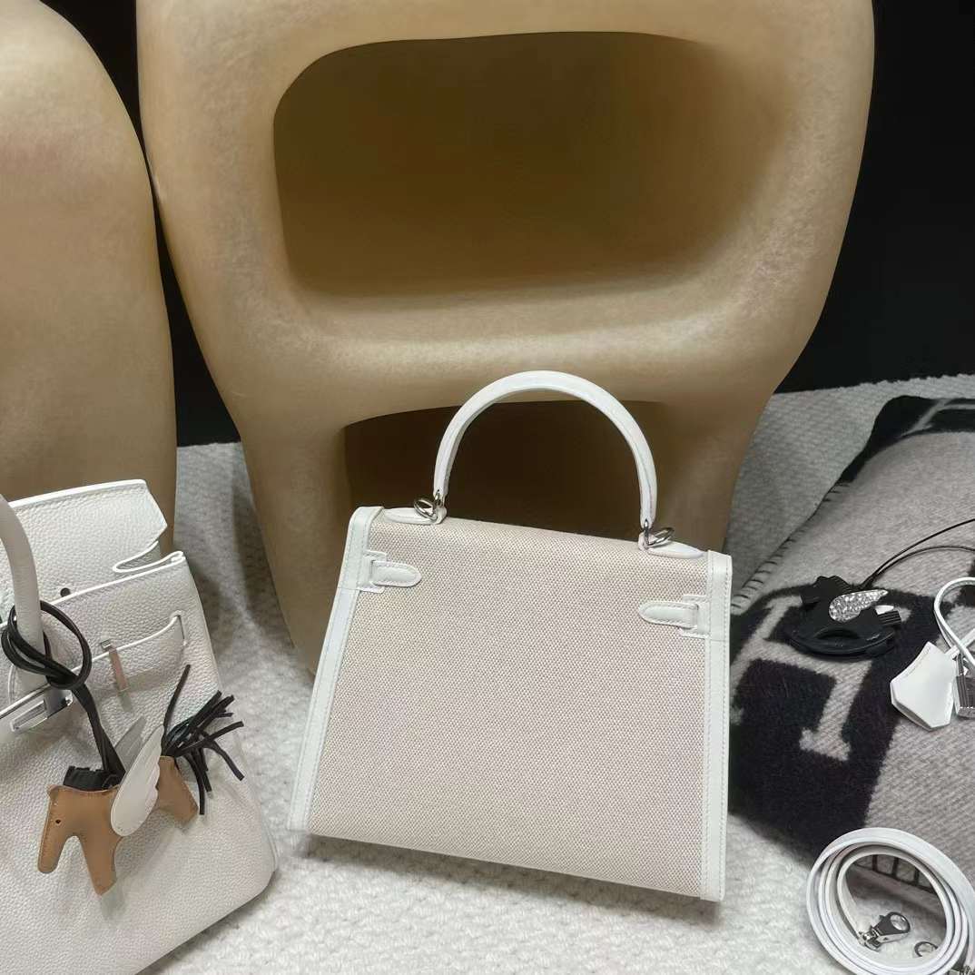Hermès Kelly 28 Toile H view 8