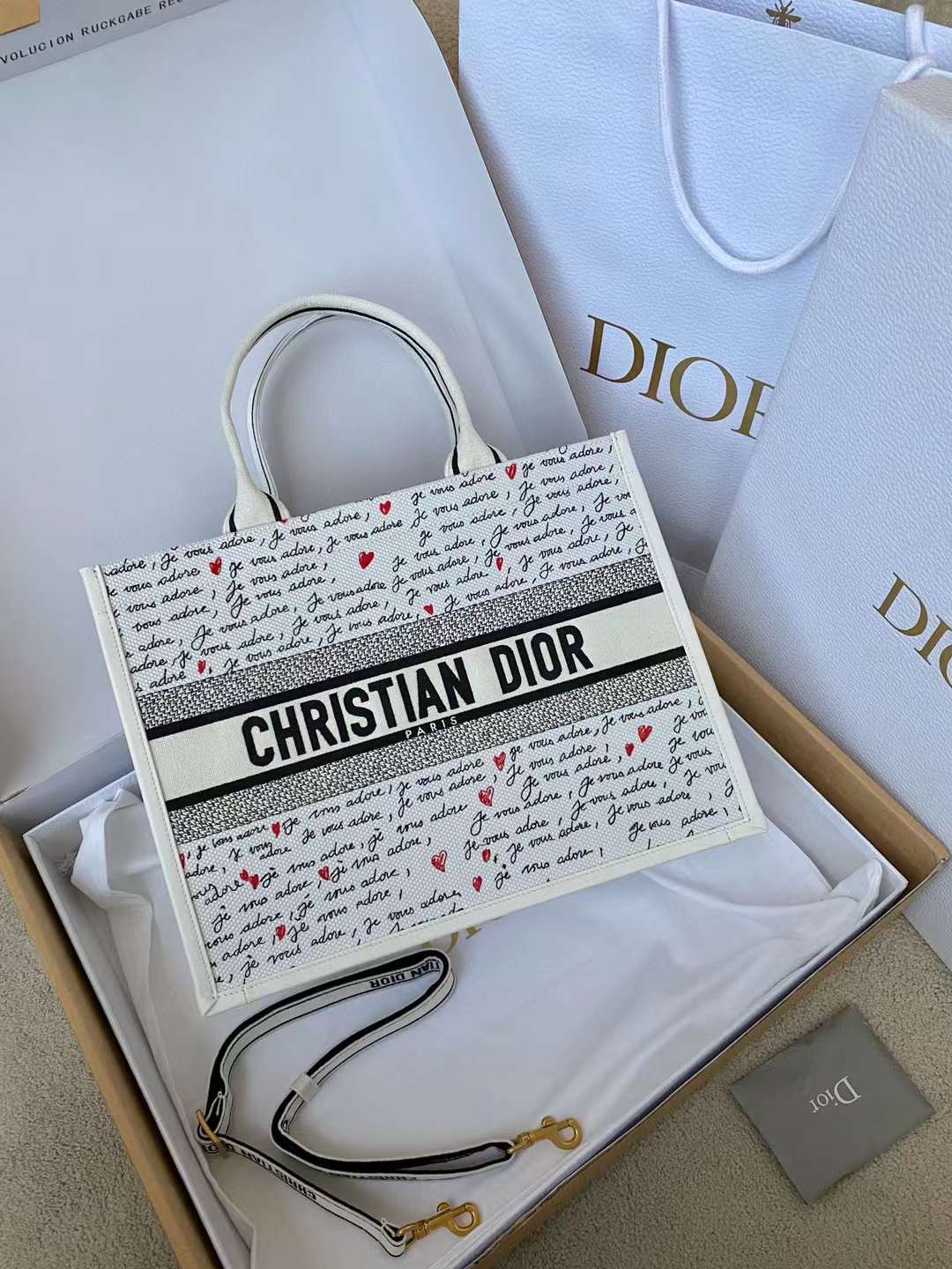 Dior amour Medium Book Tote view 1