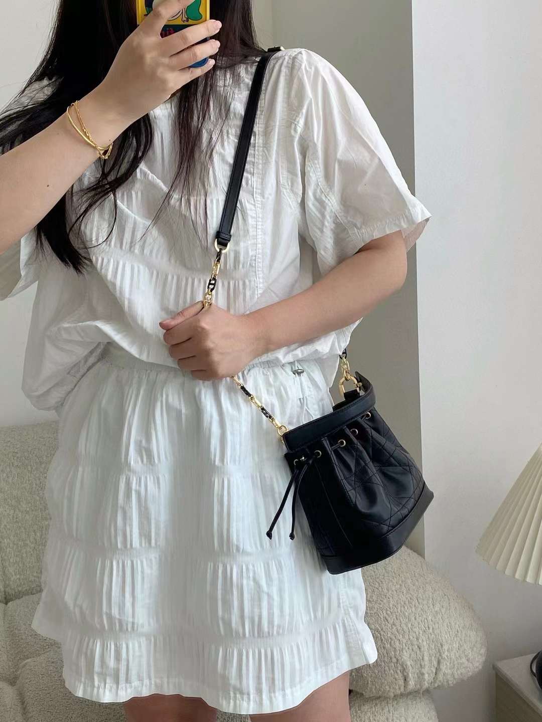 Dior MINI Jolie Bucket Bag view 2
