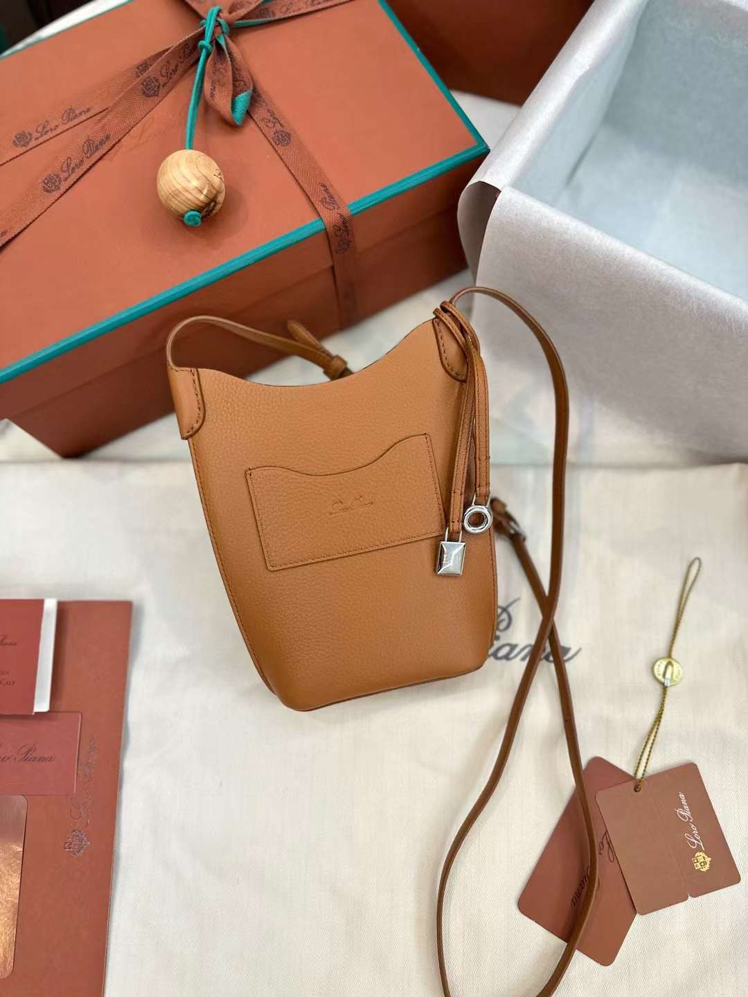 Loro Piana S mobile phone bag view 1