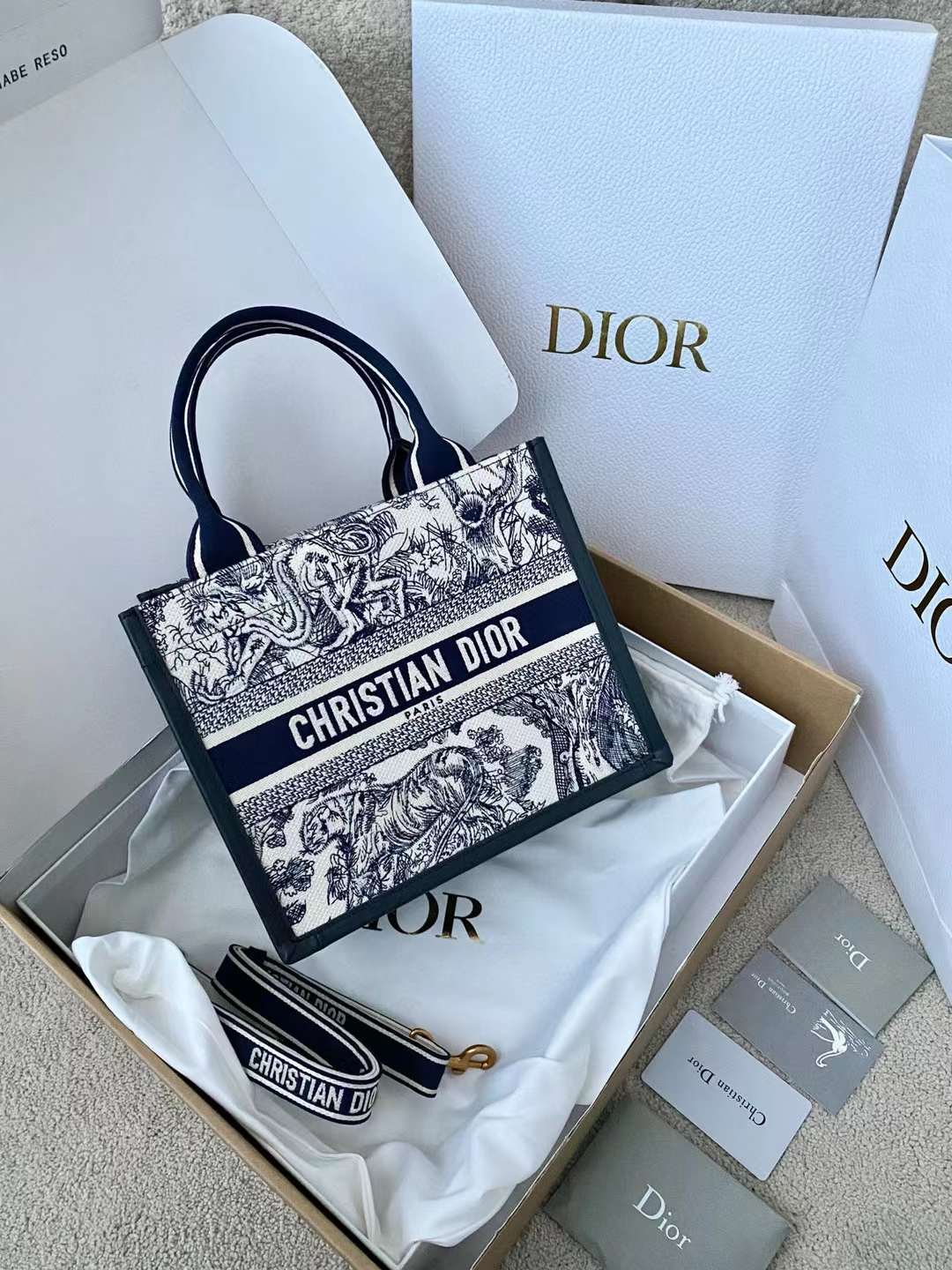 Dior Small Book Tote view 1