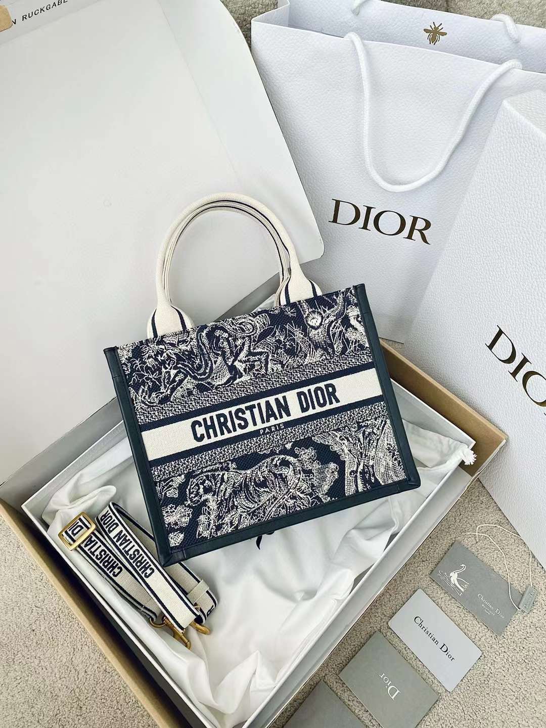 Dior Small Book Tote view 1