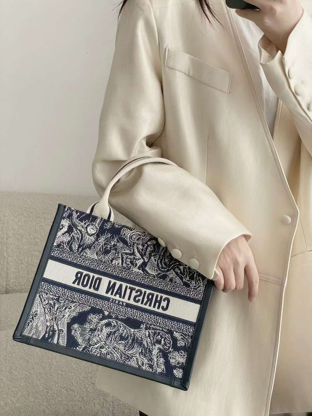 Dior Small Book Tote view 9