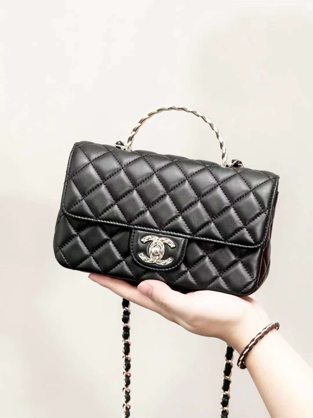 Chanel Mini Flap Bag With Top Handle view 1