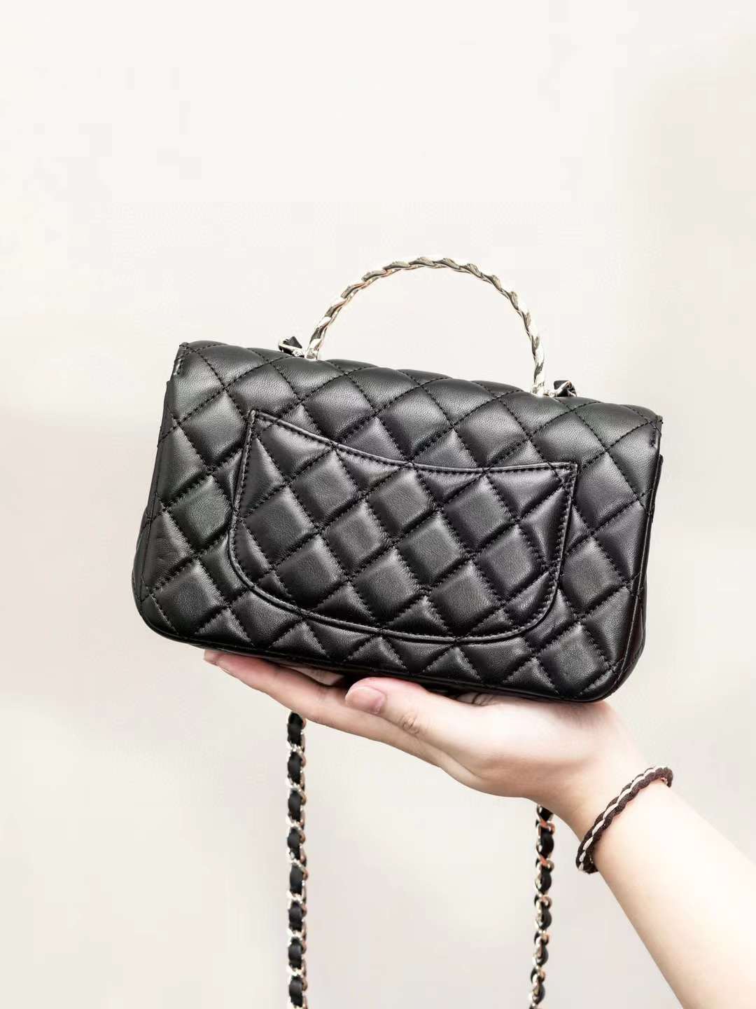 Chanel Mini Flap Bag With Top Handle view 2