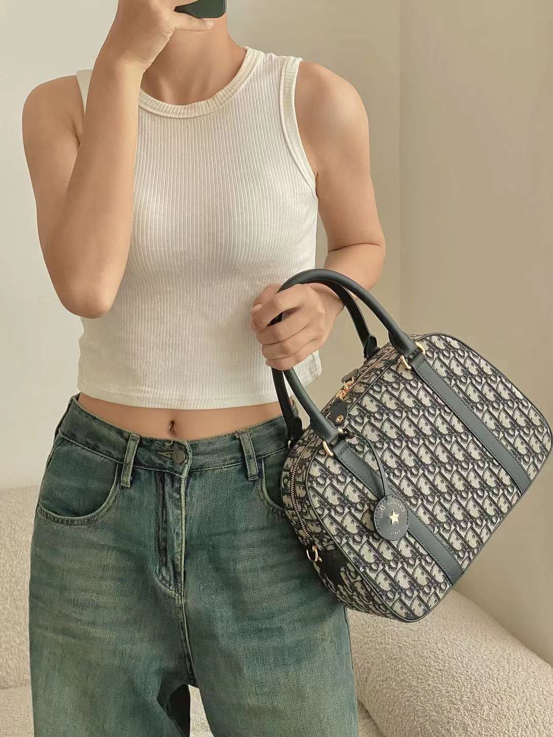 Dior D VIBE bowling bag view 14