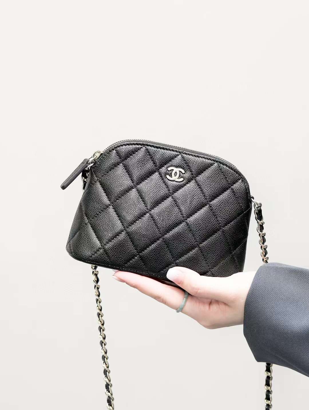 Chanel 24C classic clutch with chain view 1