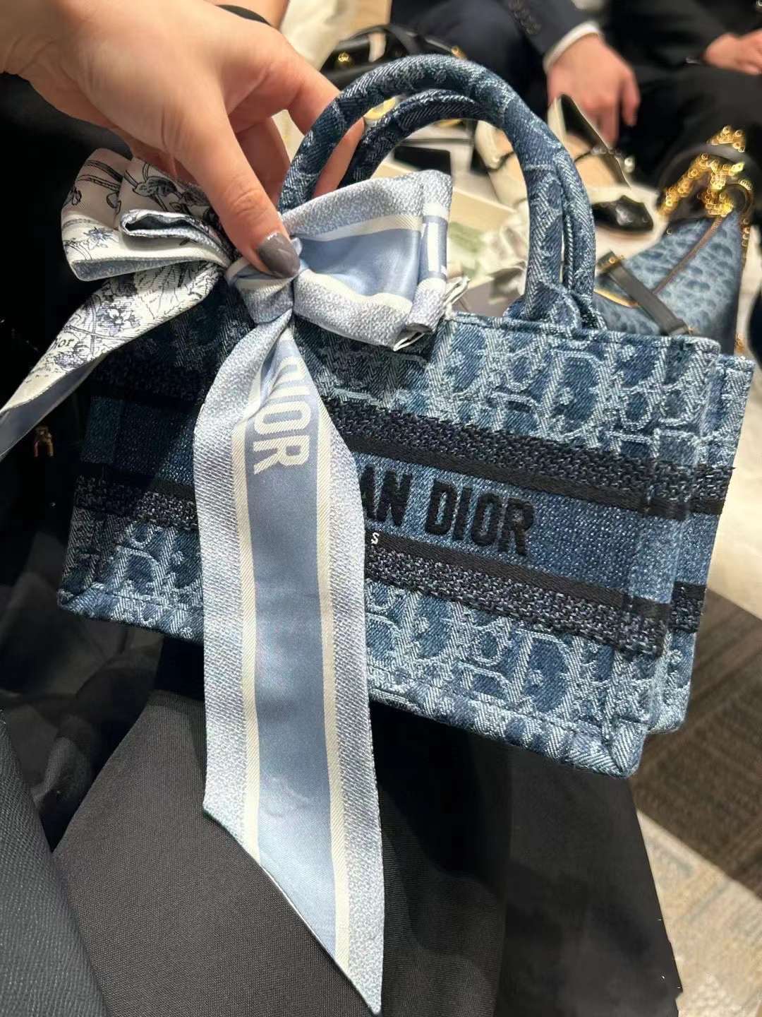Dior Cd Mini Book Tote Bag view 9