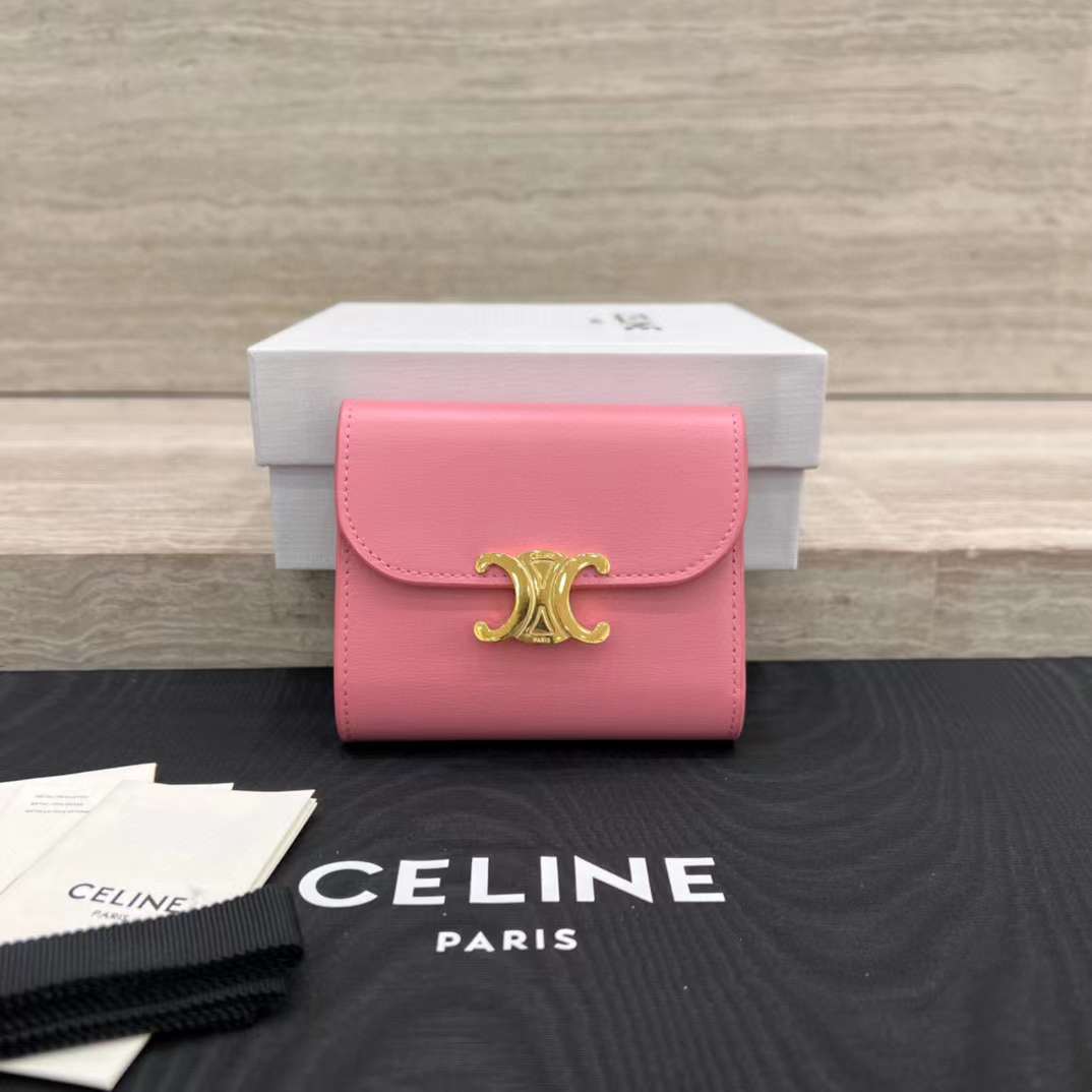 Celine NEW Triumphal Arch logo wallet view 1