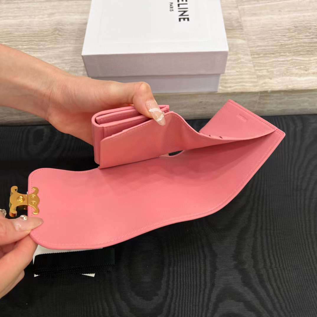 Celine NEW Triumphal Arch logo wallet view 7