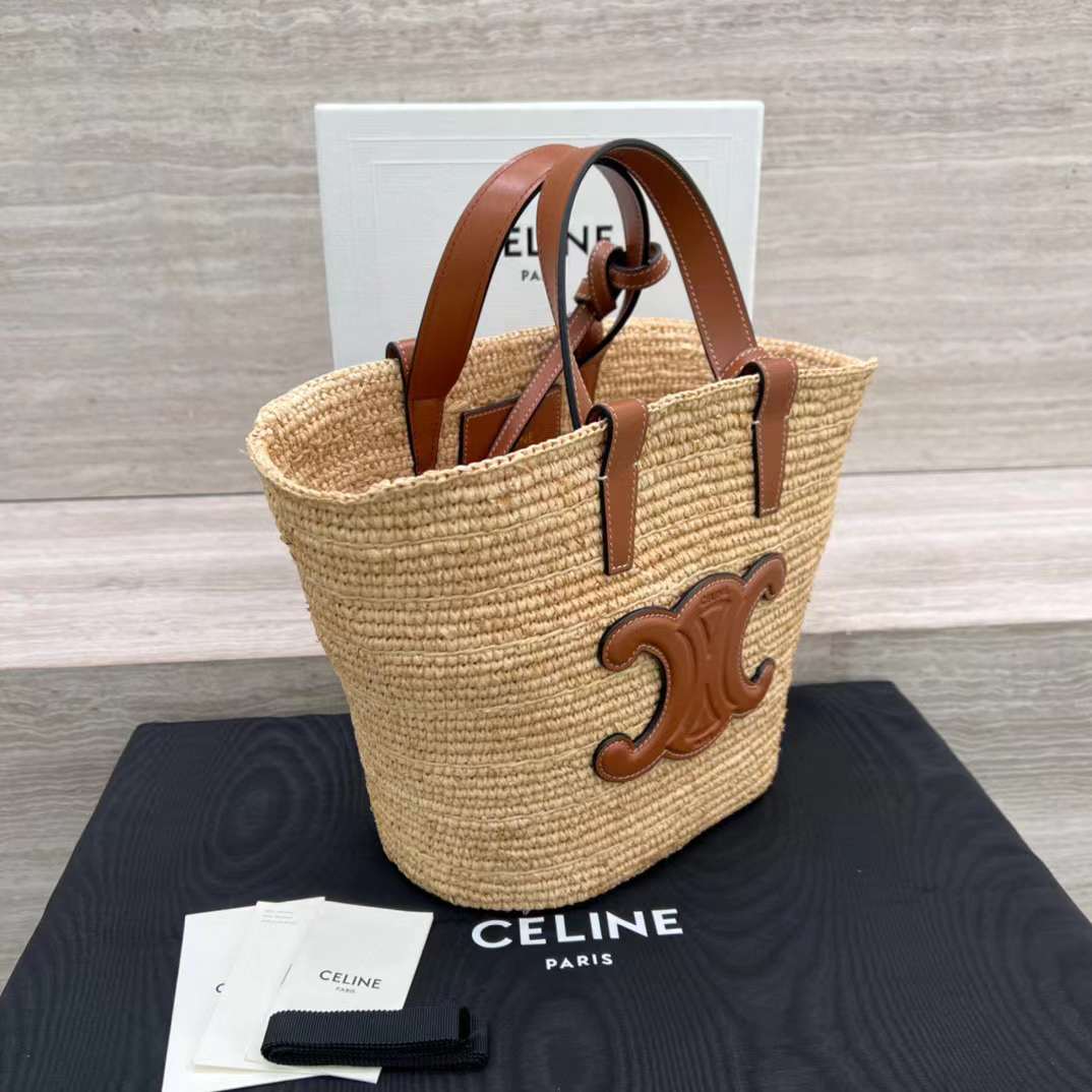 Celine TEEN Plant basket bag view 4