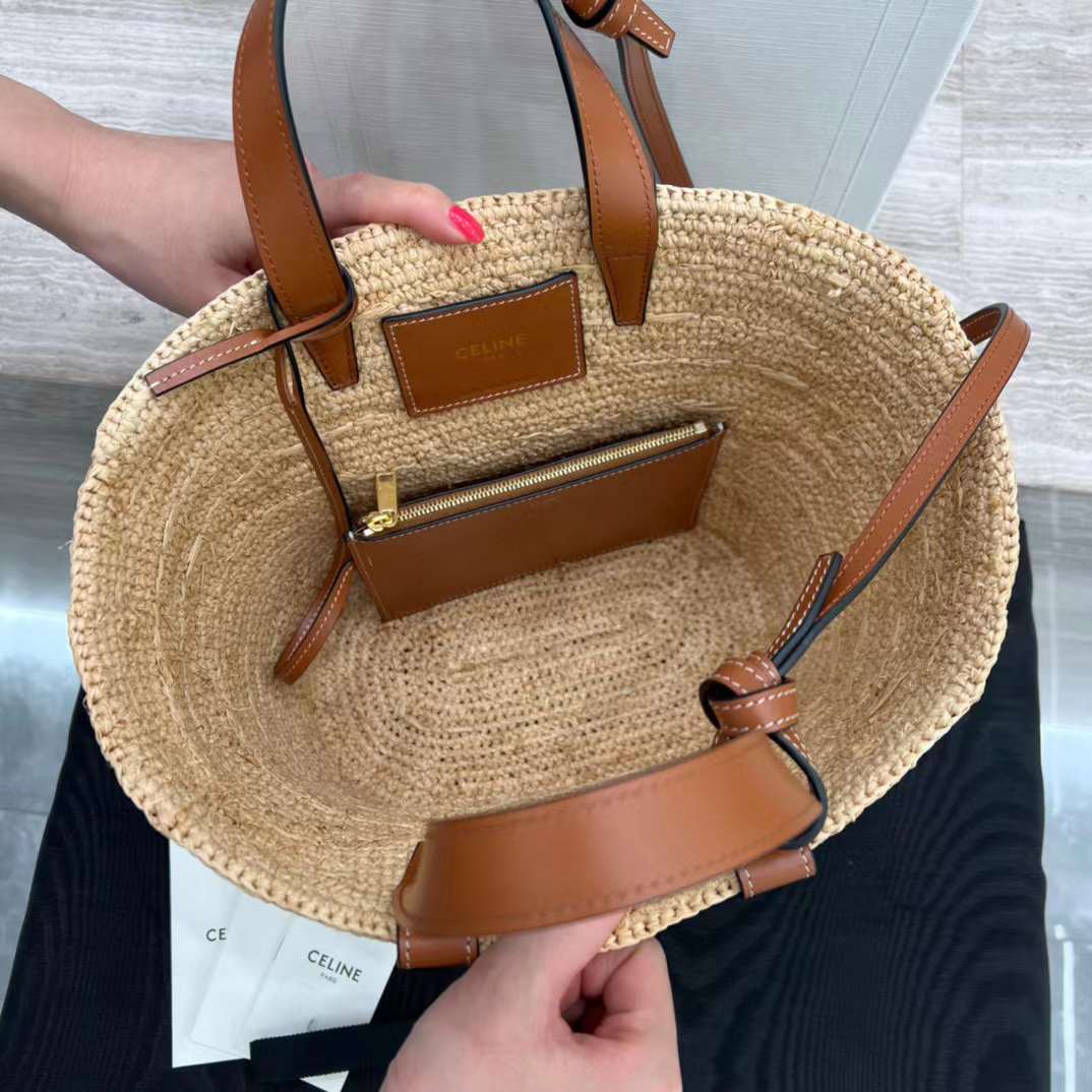 Celine TEEN Plant basket bag view 6