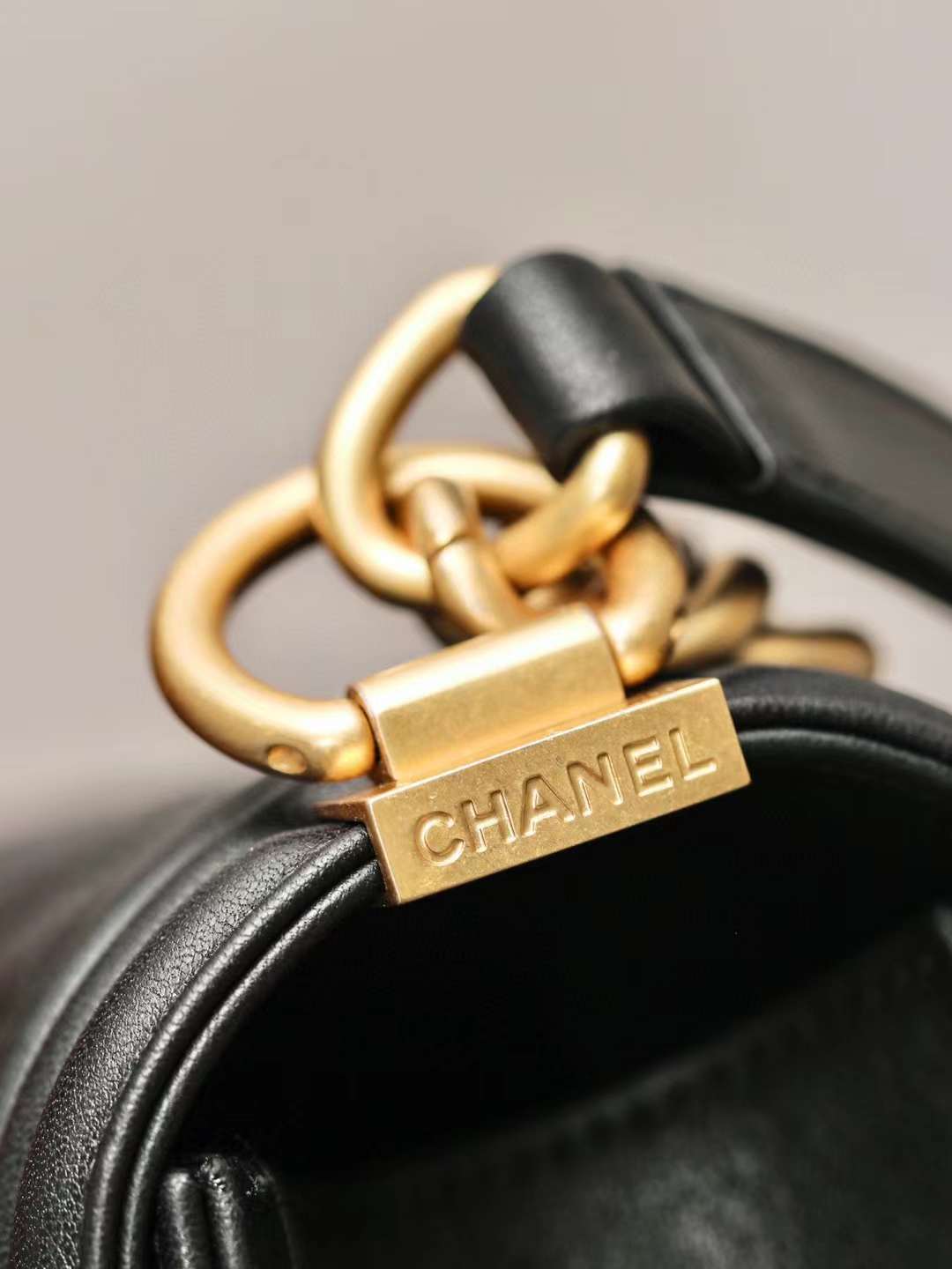 Chanel boy handbag view 5