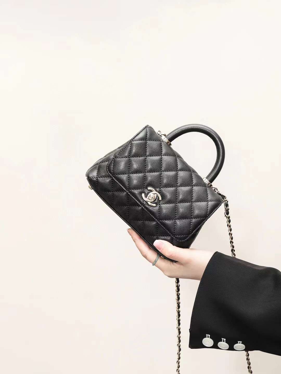 Chanel mini shopping bag view 1