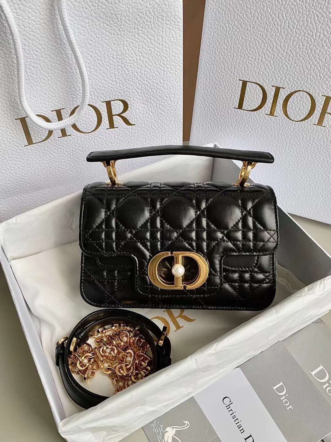Dior Mini Jolie Top Handle Bag view 1