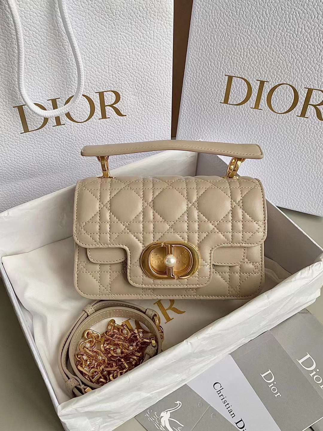 Dior Mini Jolie Top Handle Bag view 1
