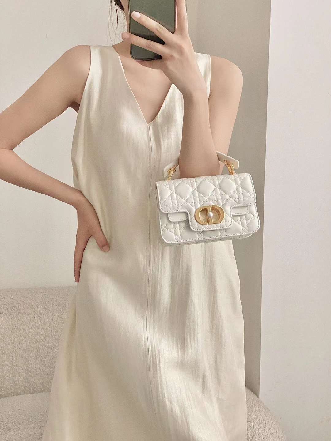 Dior Mini Jolie Top Handle Bag view 9