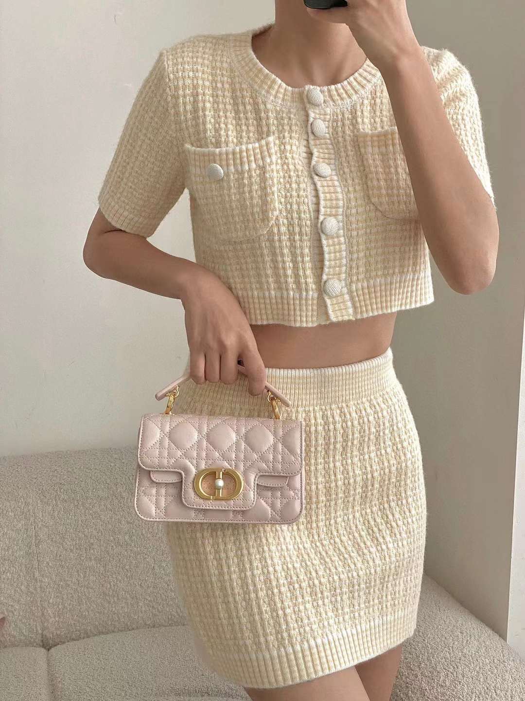 Dior Mini Jolie Top Handle Bag view 9