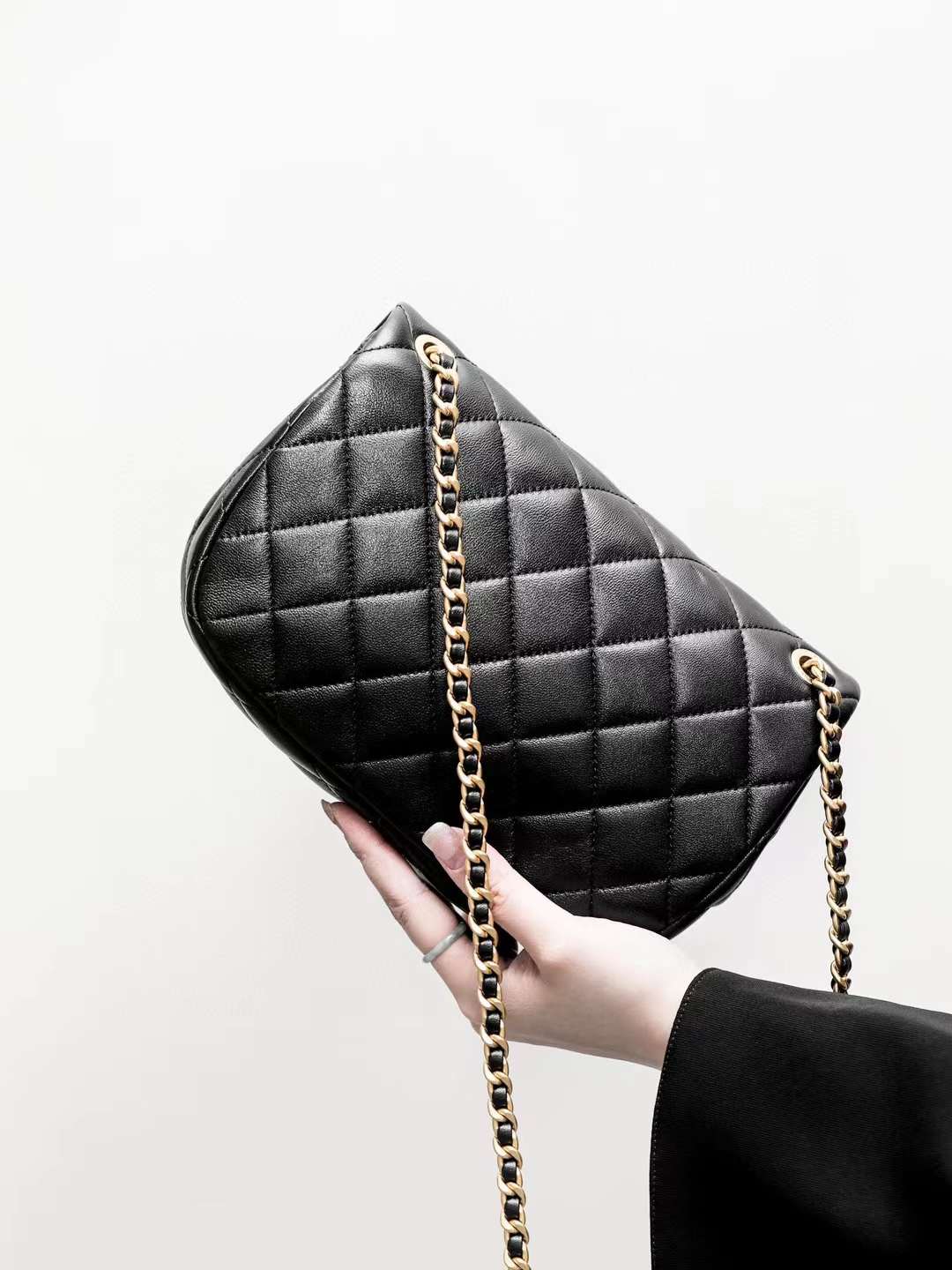 Chanel 24P Enamel letter flap bag view 2