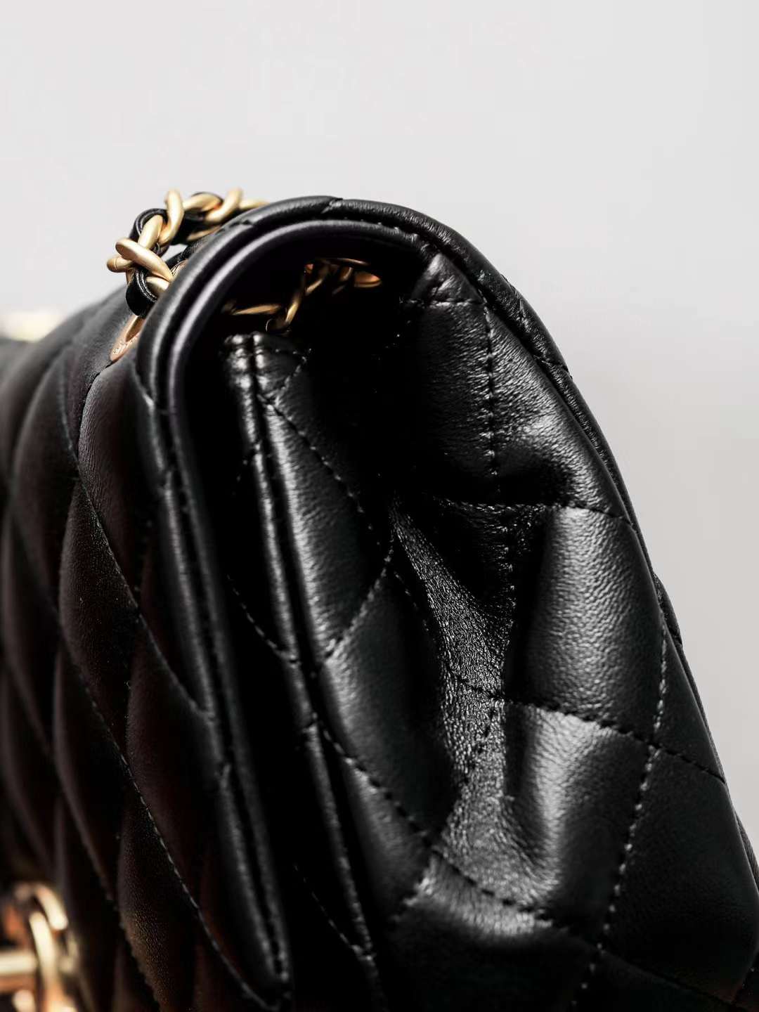 Chanel 24P Enamel letter flap bag view 4