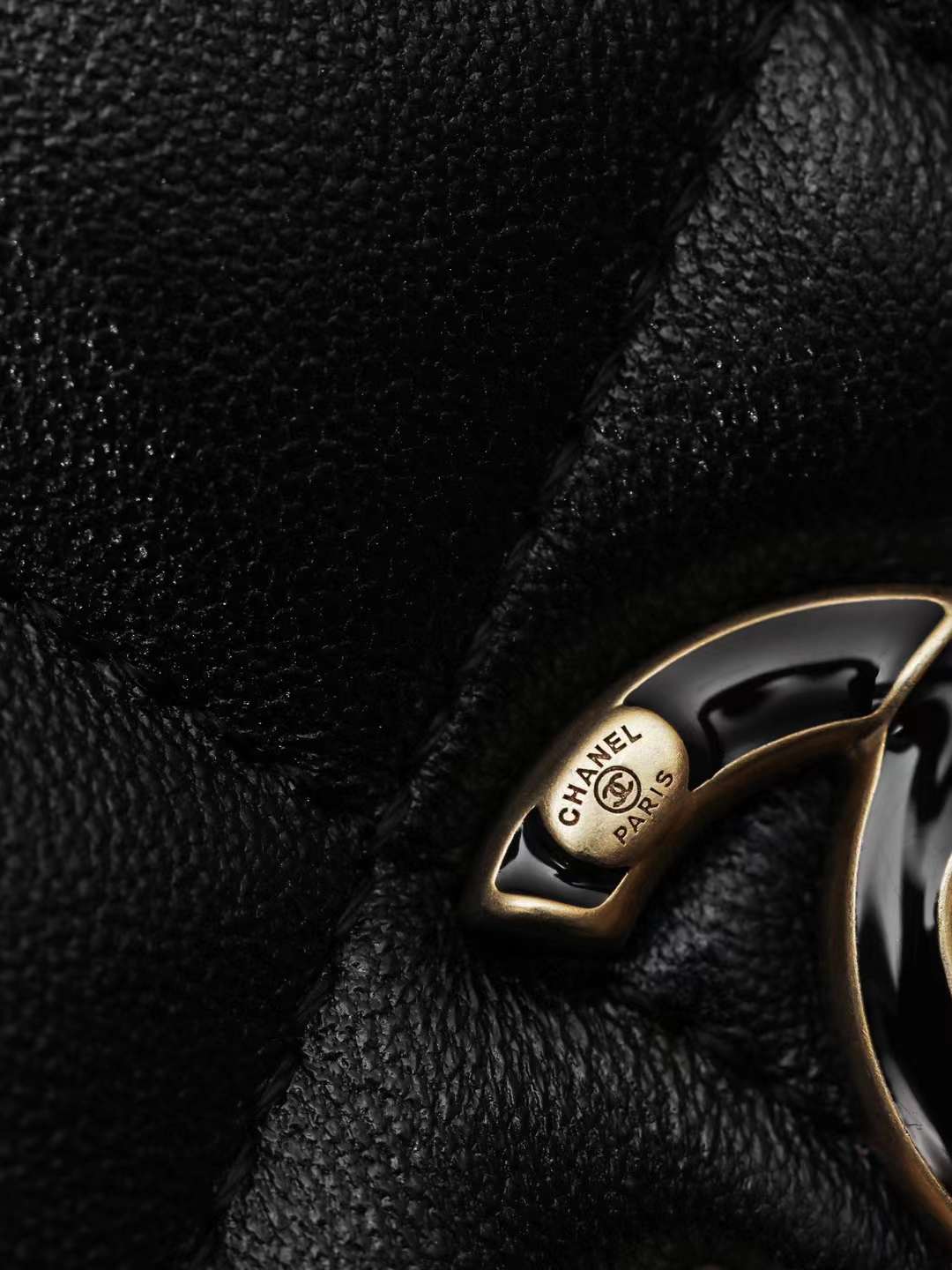 Chanel 24P Enamel letter flap bag view 9