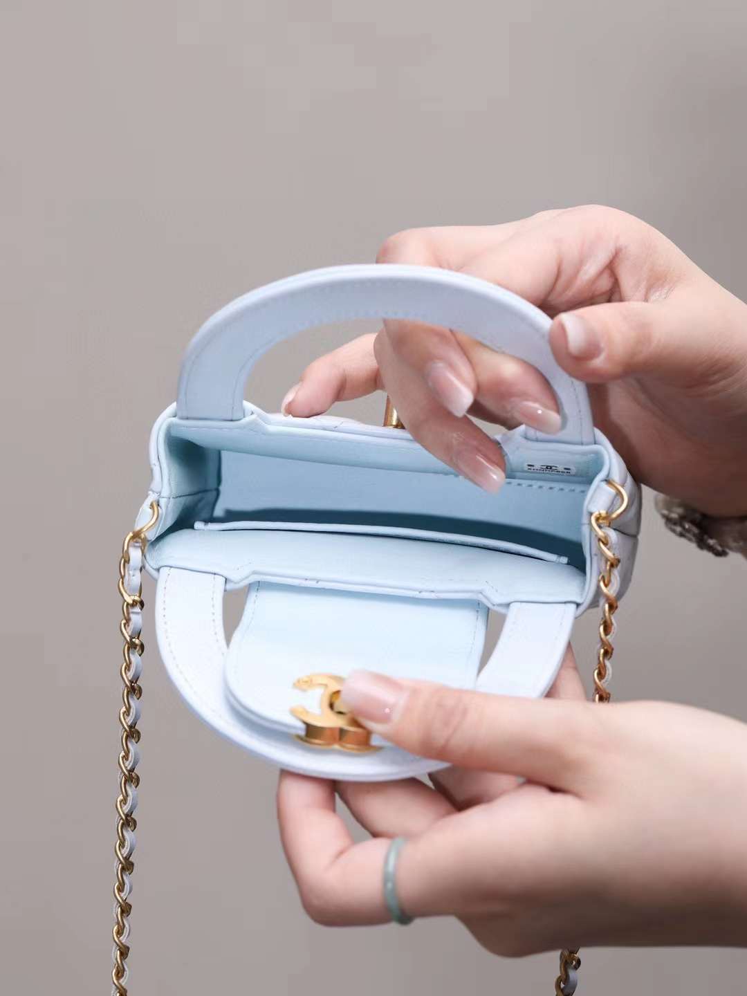 Chanel 23K mini shopping bag view 3