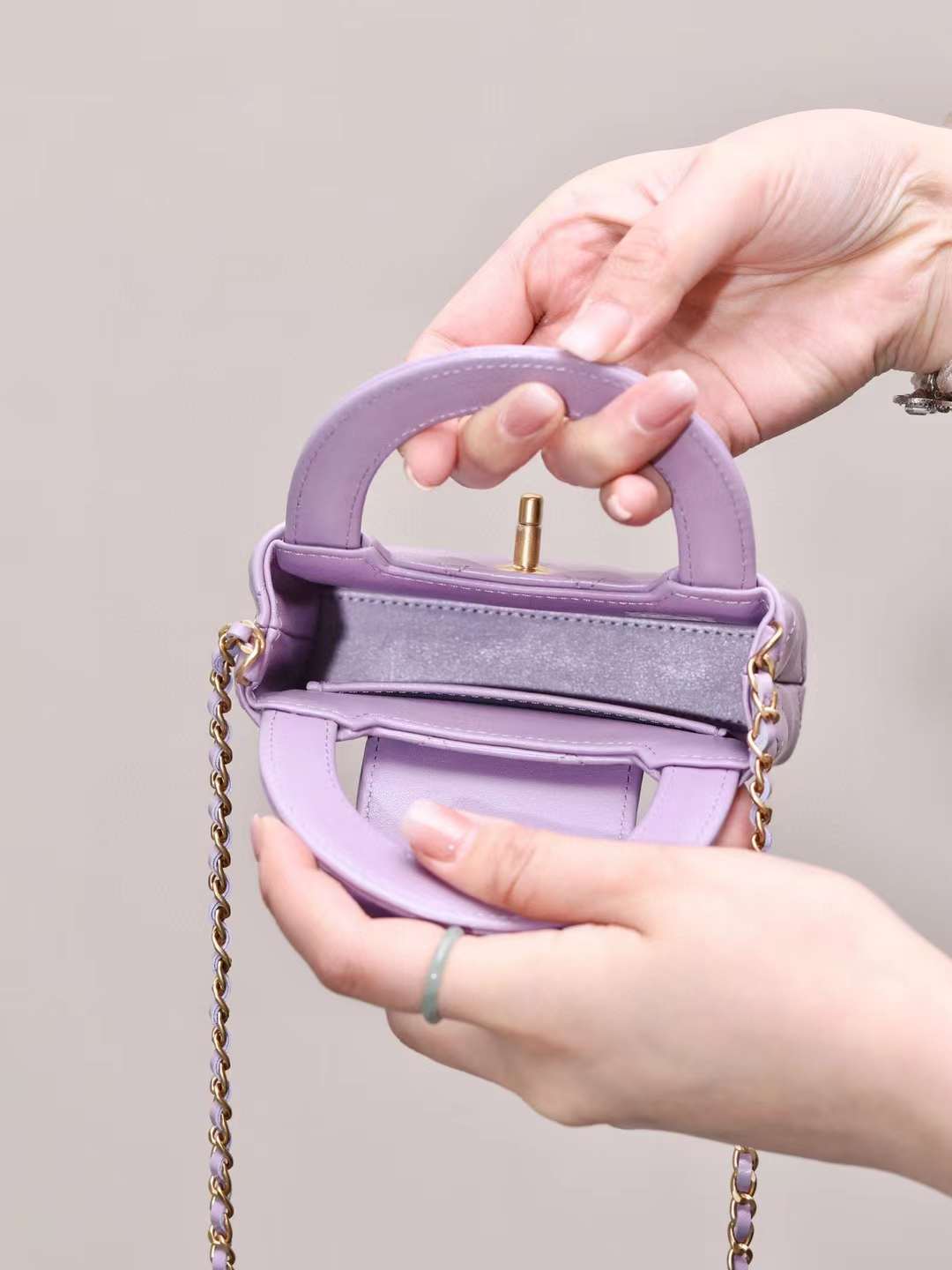 Chanel 23K mini shopping bag view 3