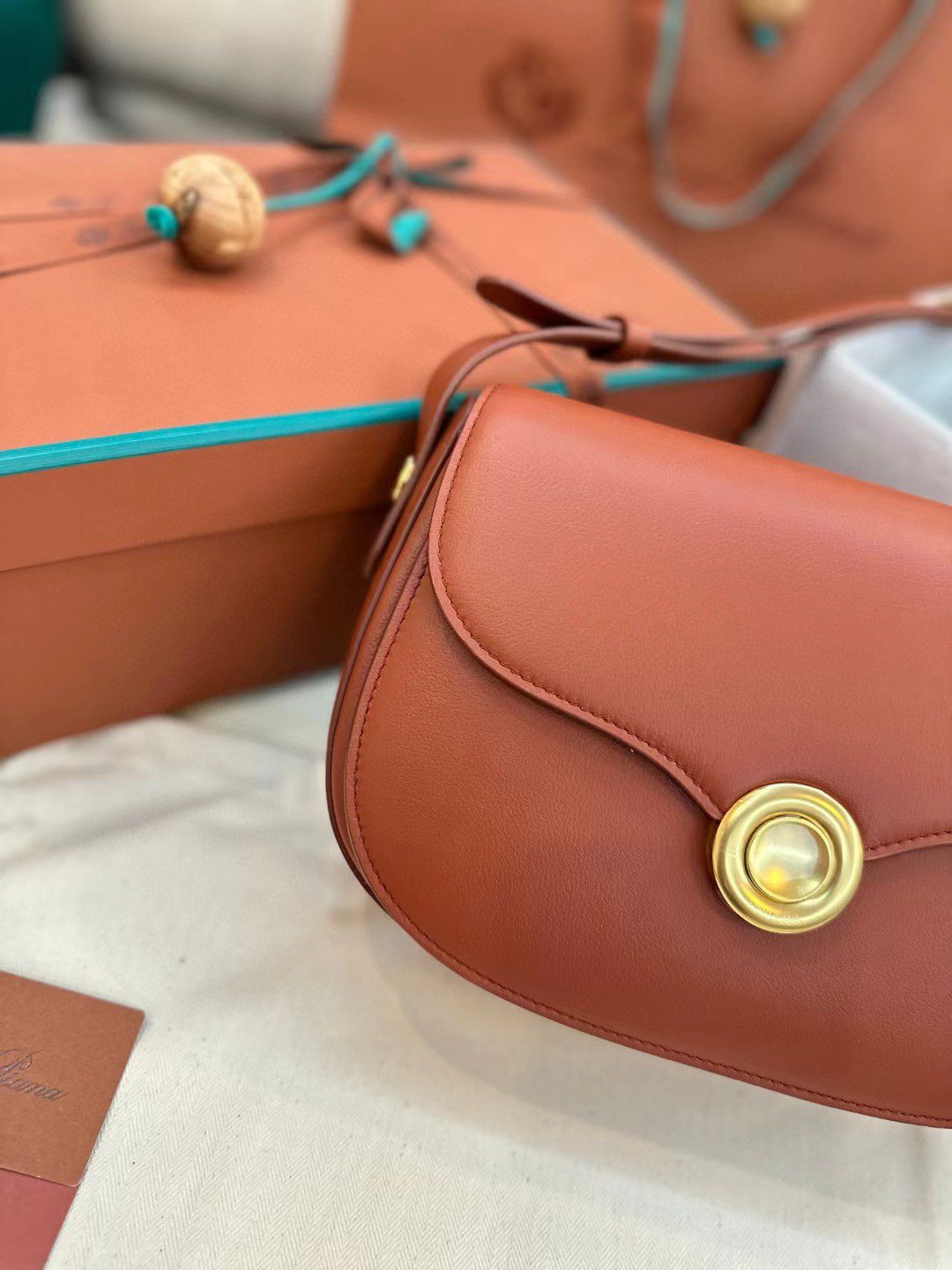 Loro Piana saddle bag view 2