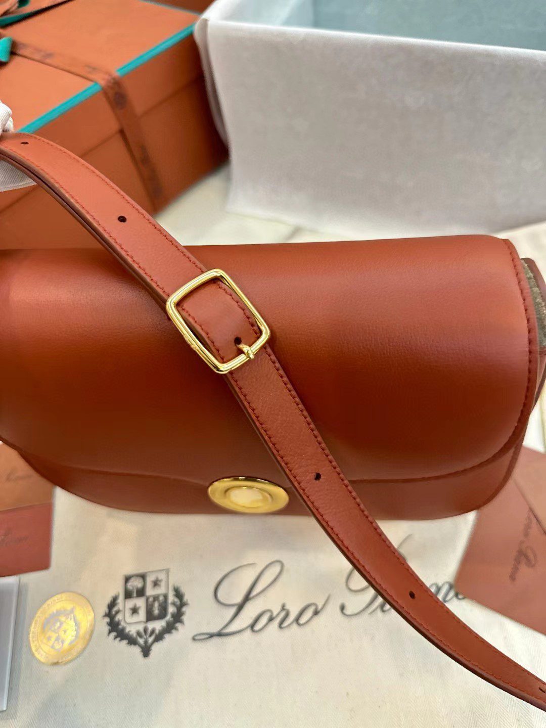 Loro Piana saddle bag view 5