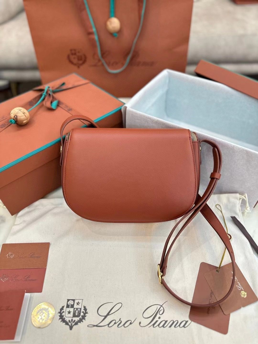 Loro Piana saddle bag view 7
