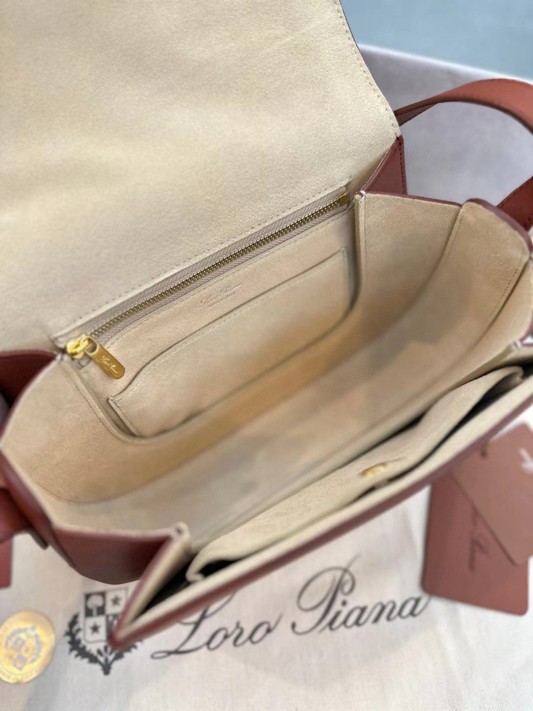 Loro Piana saddle bag view 8