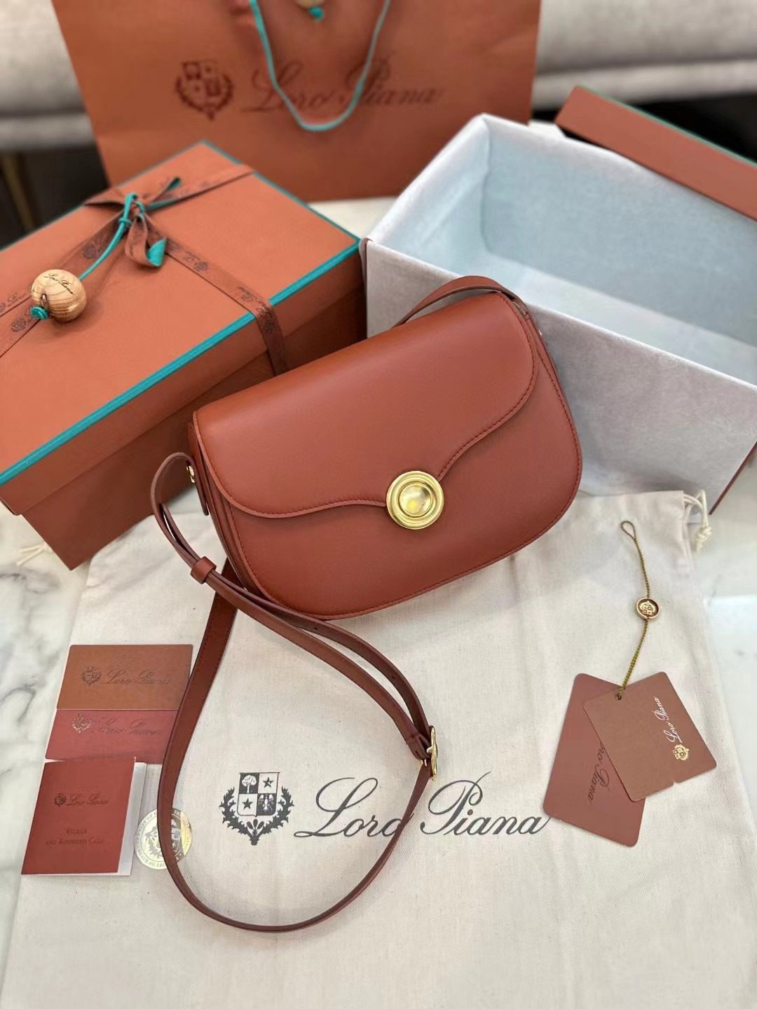 Loro Piana saddle bag view 9