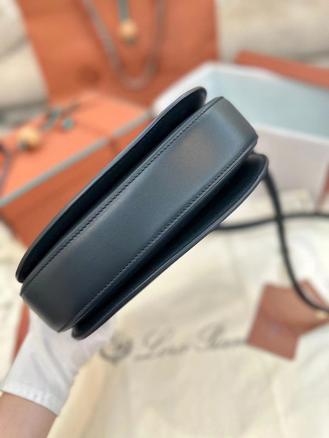 Loro Piana saddle bag view 6