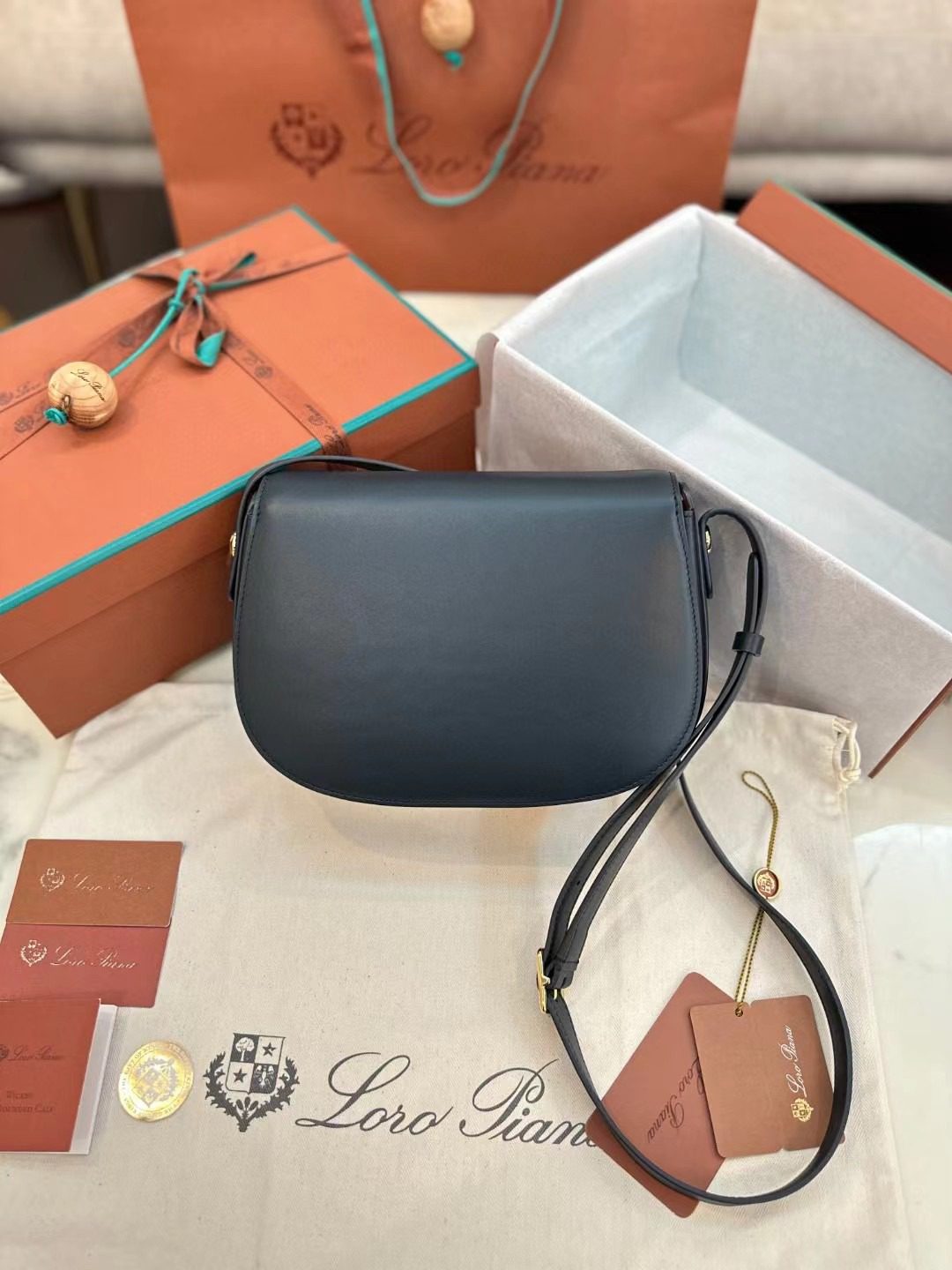 Loro Piana saddle bag view 7