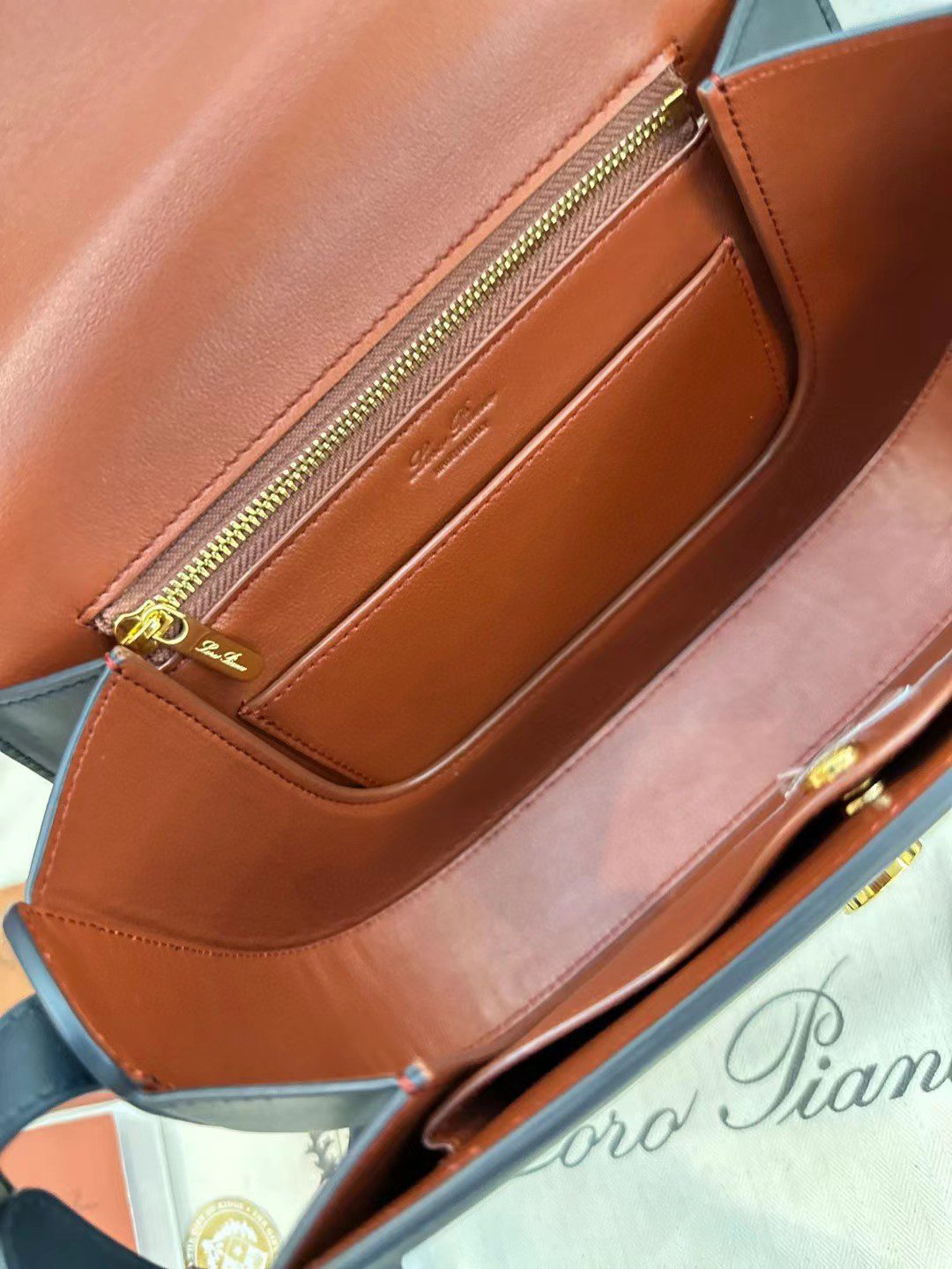 Loro Piana saddle bag view 8