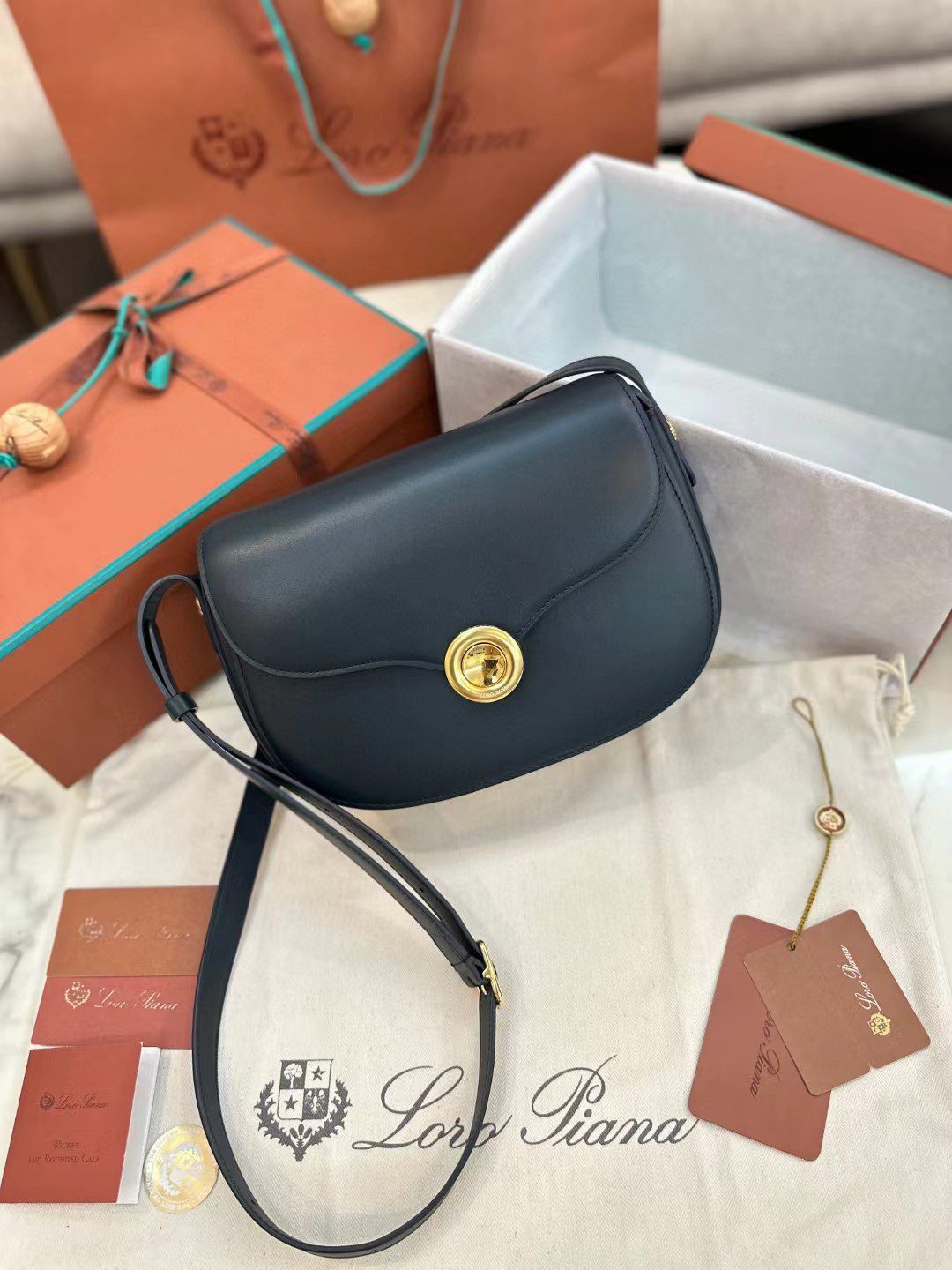 Loro Piana saddle bag view 9