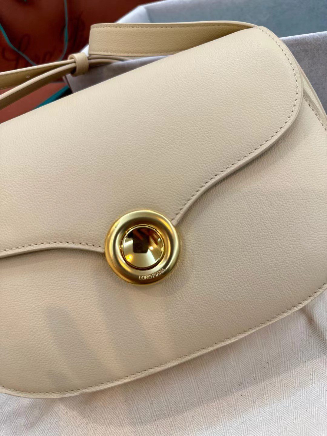 Loro Piana saddle bag view 3