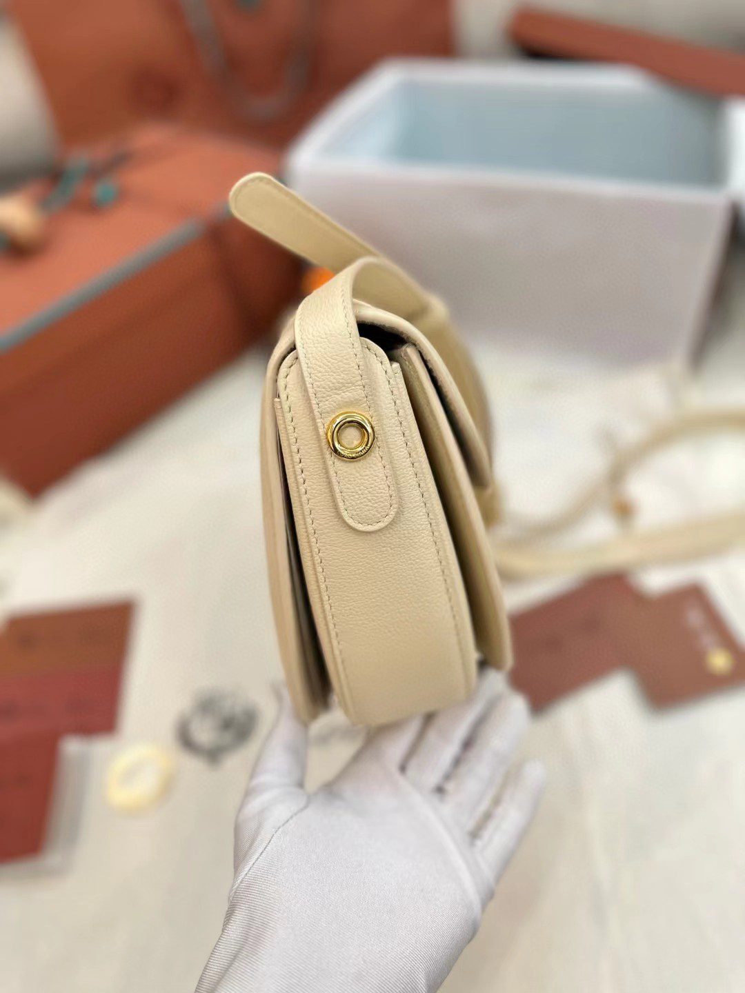 Loro Piana saddle bag view 5