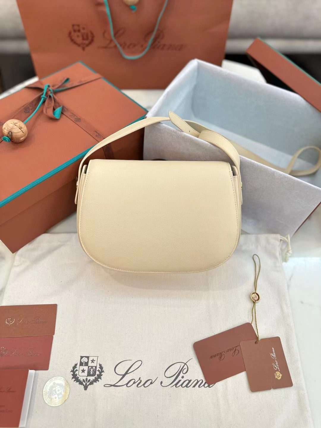 Loro Piana saddle bag view 6