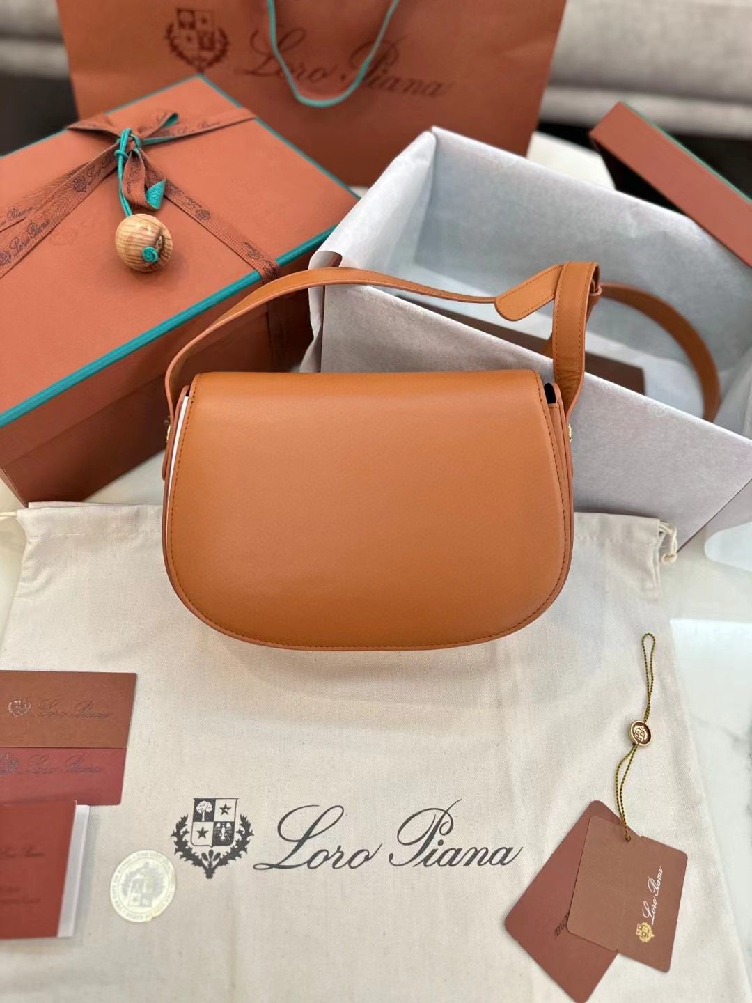 Loro Piana saddle bag view 5