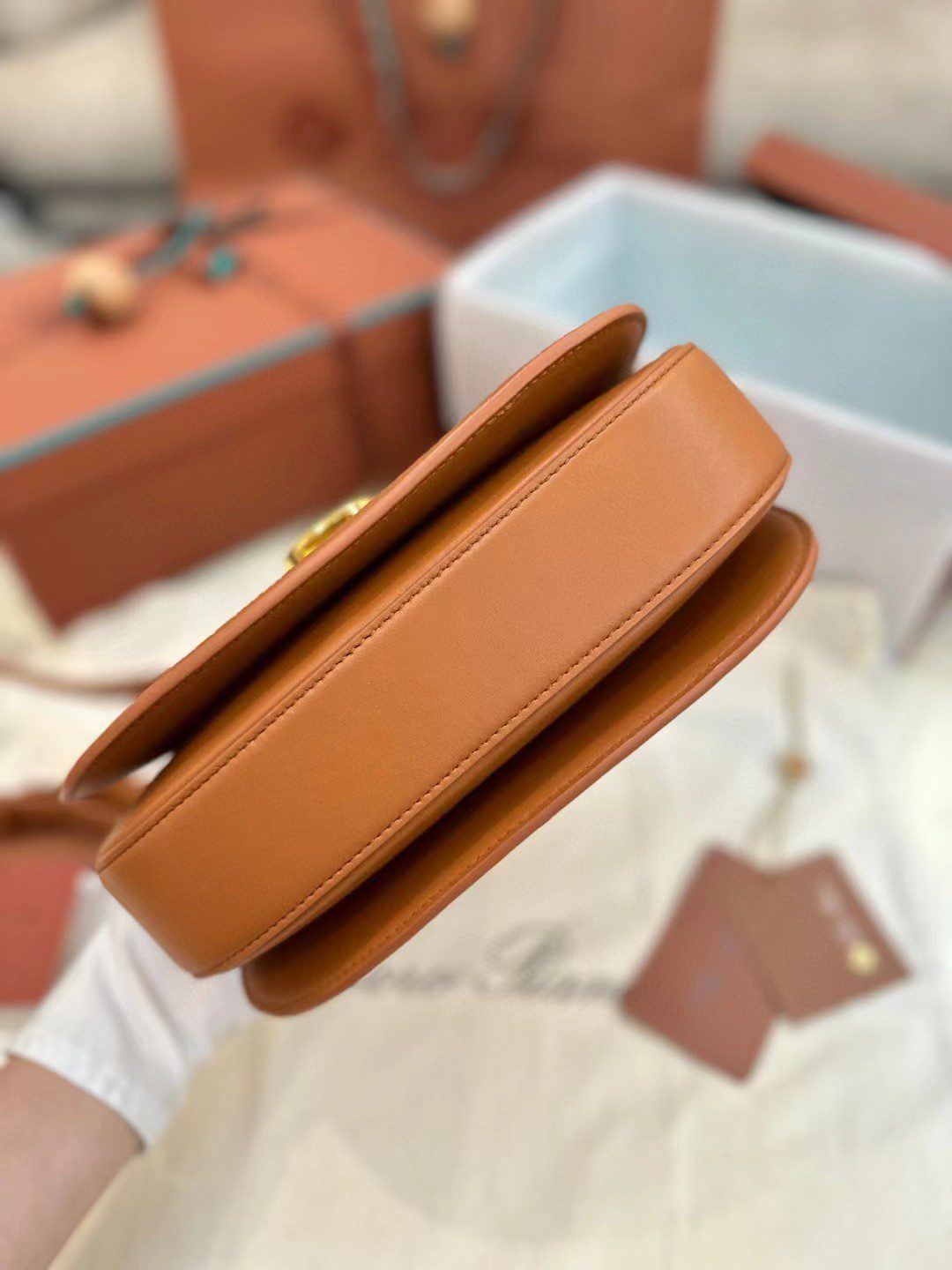 Loro Piana saddle bag view 6