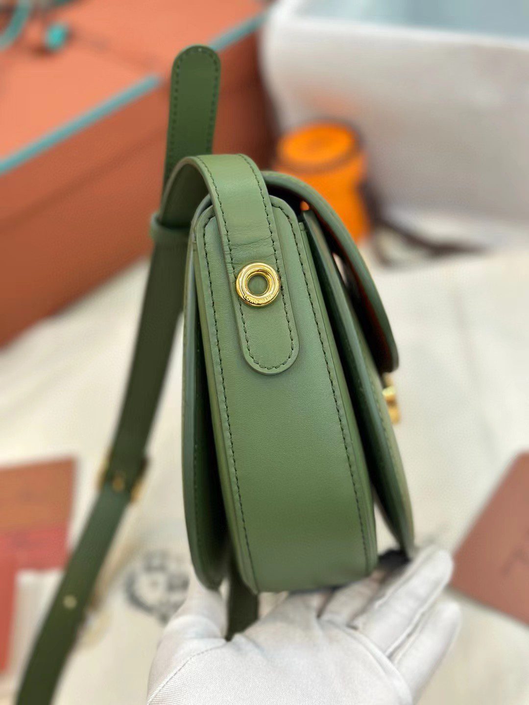 Loro Piana saddle bag view 4