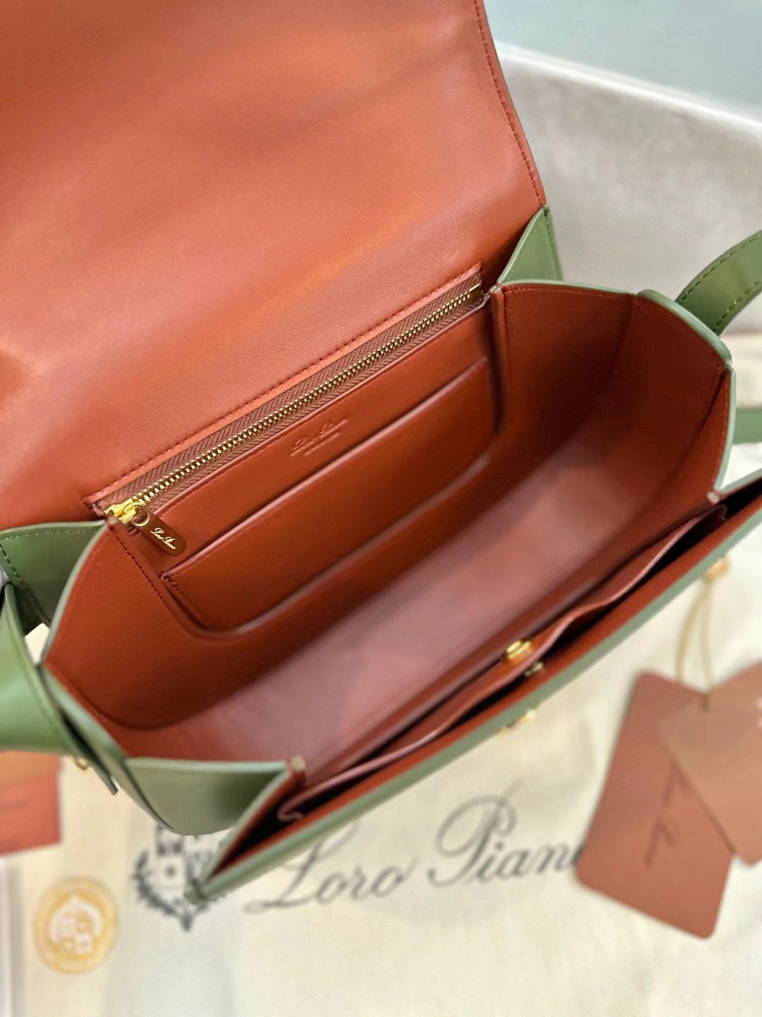 Loro Piana saddle bag view 8