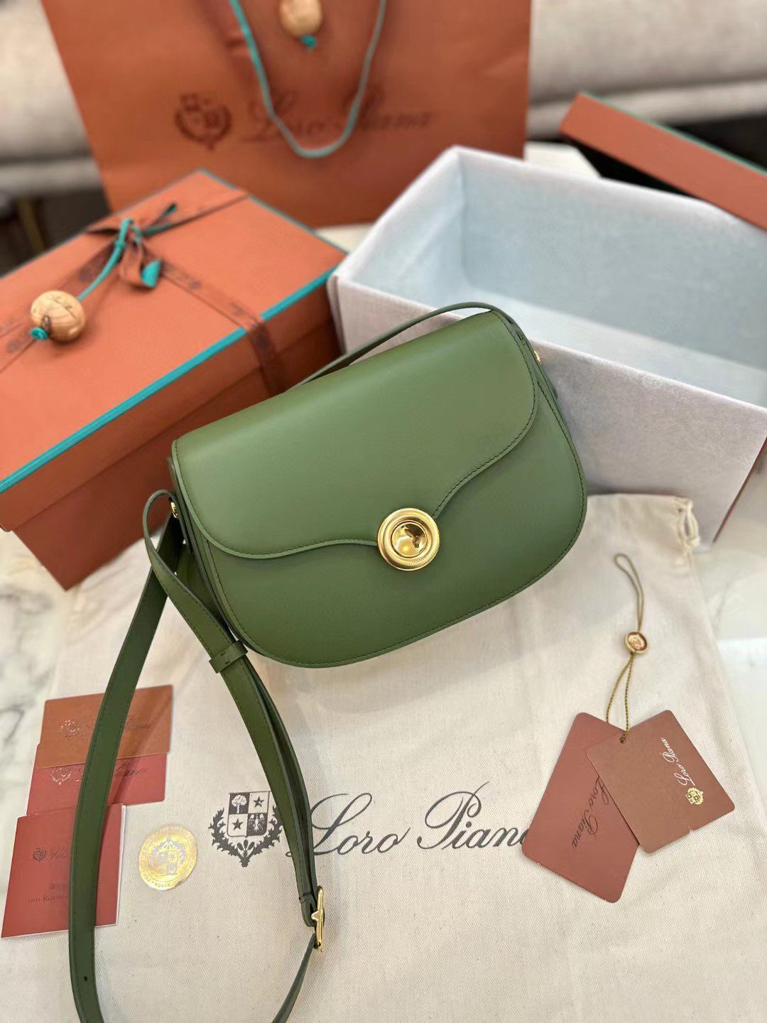 Loro Piana saddle bag view 9
