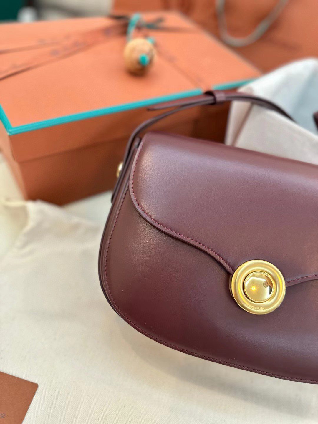 Loro Piana saddle bag view 3
