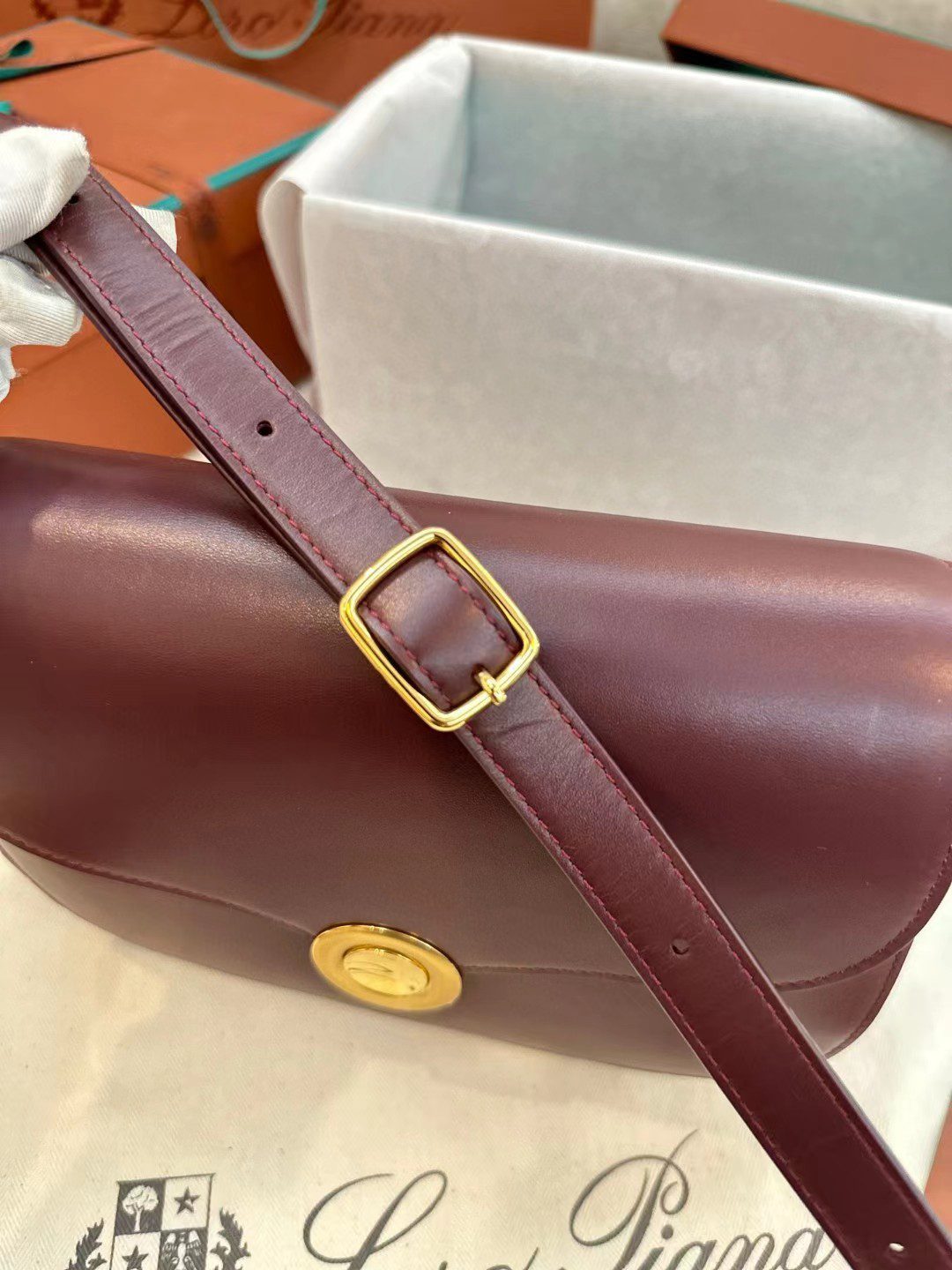 Loro Piana saddle bag view 5